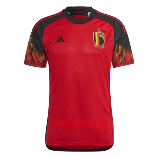 Camisolas Bélgica Romelu Lukaku 9 Equipamento Principal Mundial 2022