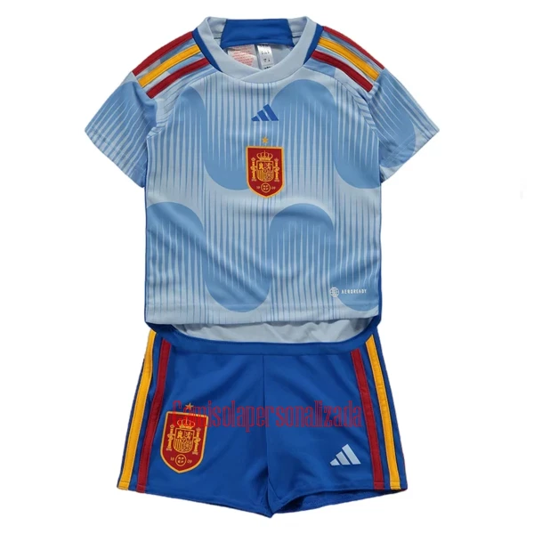 Camisolas Espanha Criança Equipamento Alternativo Mundial 2022