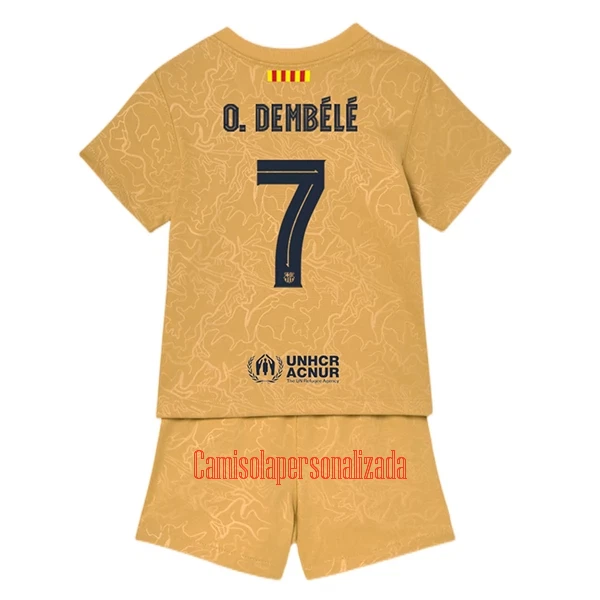 Camisolas FC Barcelona Ousmane Dembélé 7 Criança Equipamento Alternativo 22/23