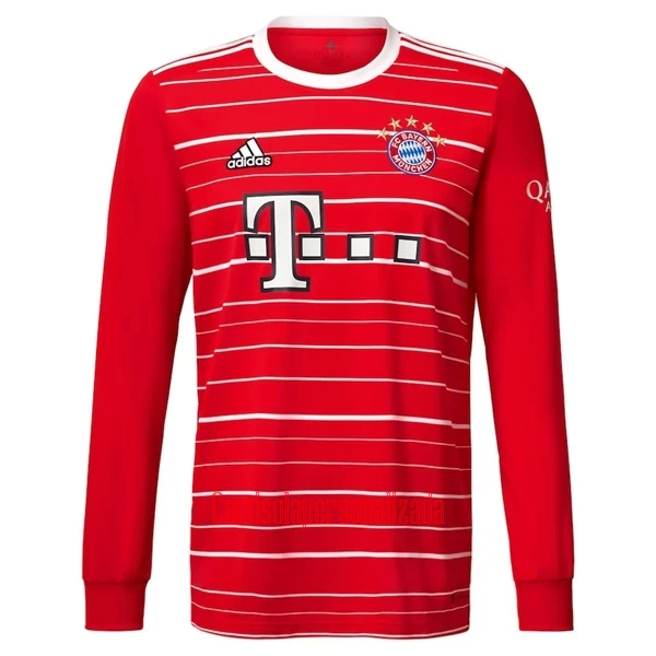 Camisolas FC Bayern de Munique Equipamento Principal 22/23 Manga Comprida