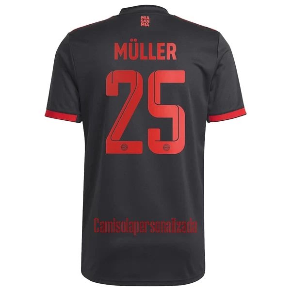 Camisolas FC Bayern de Munique Thomas Müller 25 Equipamento Terceiro 22/23