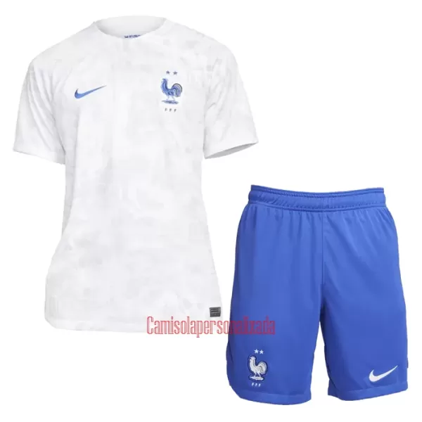 Camisolas França Criança Equipamento Alternativo Mundial 2022