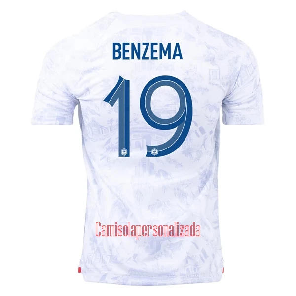 Camisolas França Karim Benzema 19 Equipamento Alternativo Mundial 2022