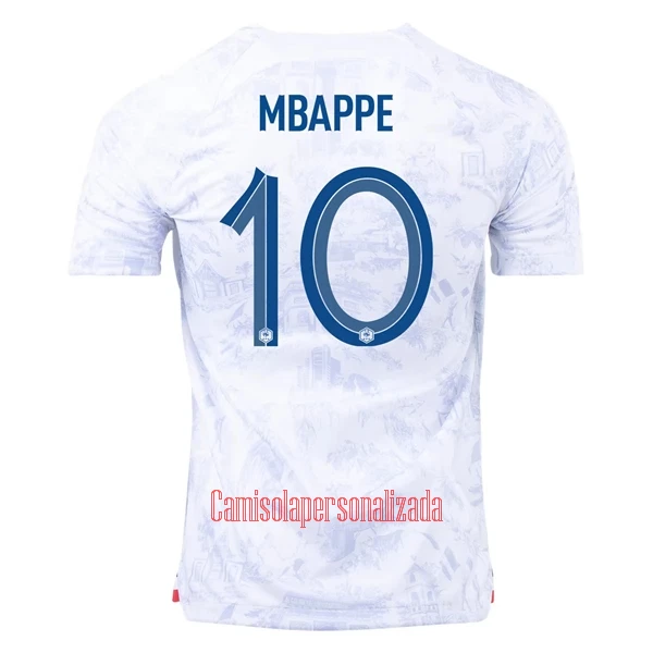 Camisolas França Kylian Mbappé 10 Equipamento Alternativo Mundial 2022