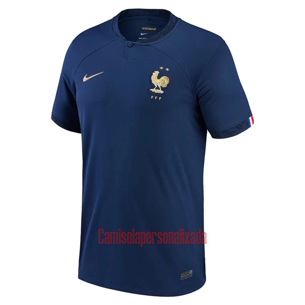 Camisolas França Kylian Mbappé 10 Equipamento Principal Mundial 2022