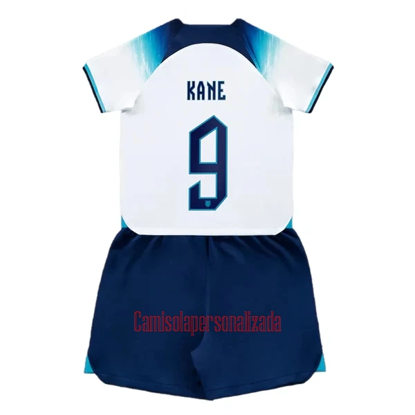 Camisolas Inglaterra Harry Kane 9 Criança Equipamento Principal Mundial 2022