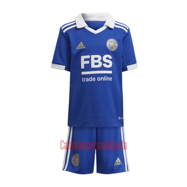 Camisolas Leicester City Criança Equipamento Principal 22/23