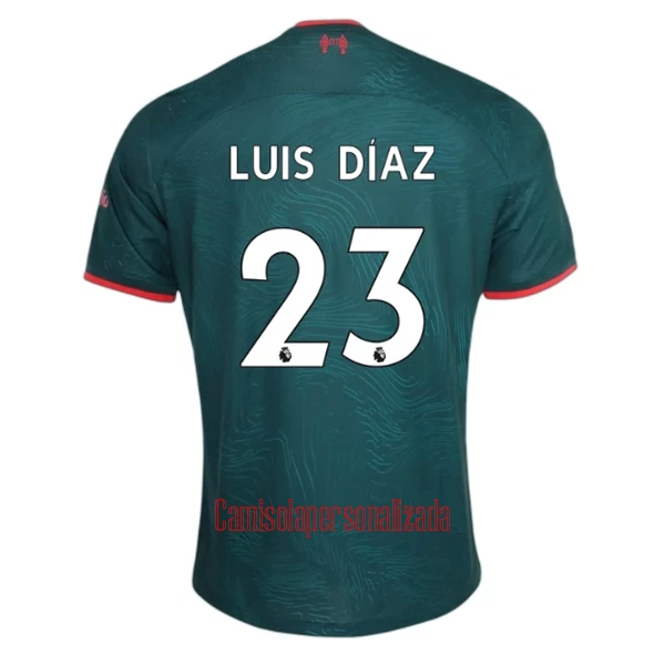 Camisolas Liverpool Luis Díaz 23 Equipamento Terceiro 22/23