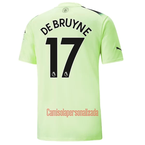 Camisolas Manchester City Kevin De Bruyne 17 Equipamento Terceiro 22/23