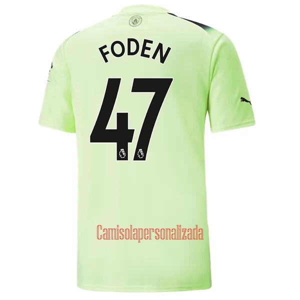 Camisolas Manchester City Phil Foden 47 Equipamento Terceiro 22/23