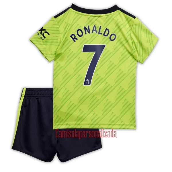 Camisolas Manchester United Cristiano Ronaldo 7 Criança Equipamento Terceiro 22/23