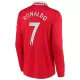 Camisolas Manchester United Cristiano Ronaldo 7 Equipamento Principal 22/23 Manga Comprida