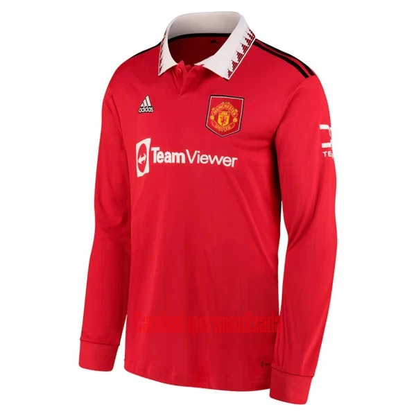 Camisolas Manchester United Equipamento Principal 22/23 Manga Comprida