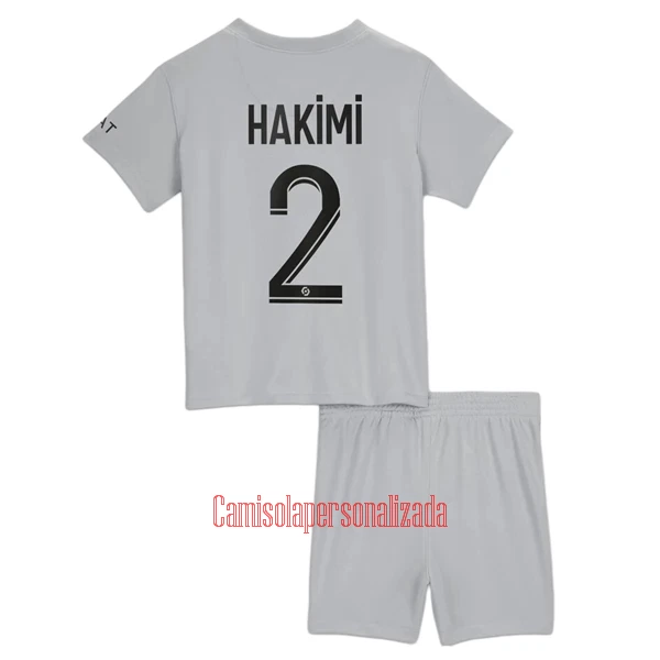 Camisolas Paris Saint-Germain Achraf Hakimi 2 Criança Equipamento Alternativo 22/23