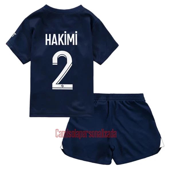 Camisolas Paris Saint-Germain Achraf Hakimi 2 Criança Equipamento Principal 22/23