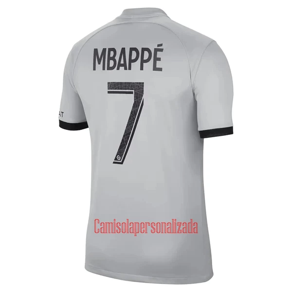 Camisolas Paris Saint-Germain Kylian Mbappé 7 Equipamento Alternativo 22/23