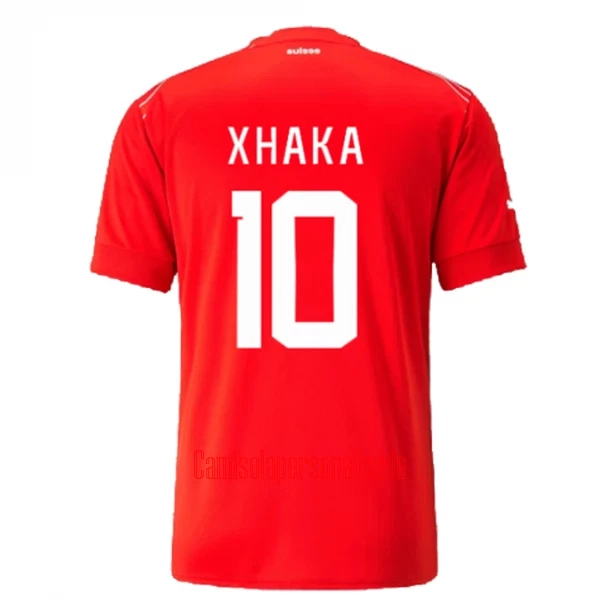 Camisolas Suíça Xhaka 10 Equipamento Principal Mundial 2022