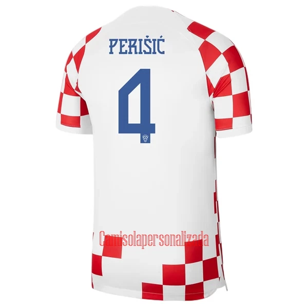 Camisolas Croácia Perisic 4 Equipamento Principal Mundial 2022