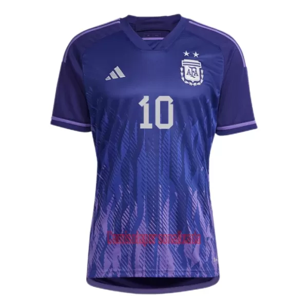 Camisolas Lionel Messi 10 Argentina Equipamento Alternativo Mundial 2022