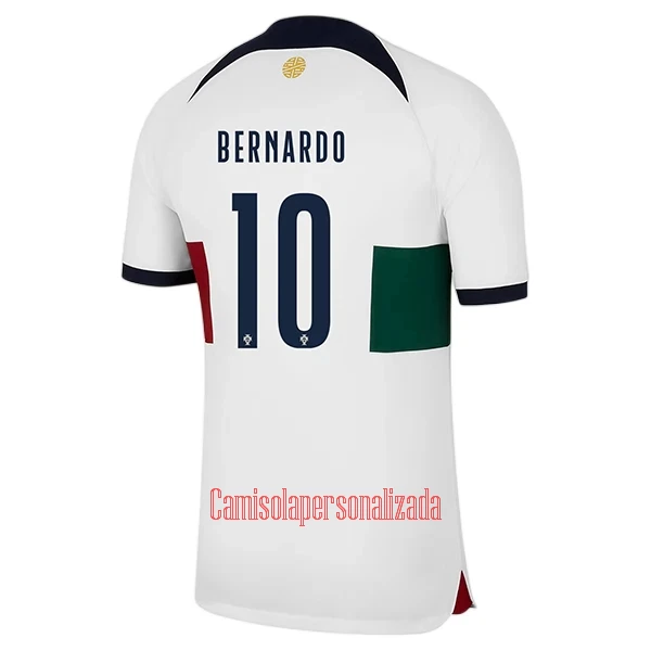 Camisolas Portugal Bernardo Silva 10 Equipamento Alternativo Mundial 2022