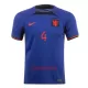 Camisolas Virgil van Dijk 4 Holanda Equipamento Alternativo Mundial 2022