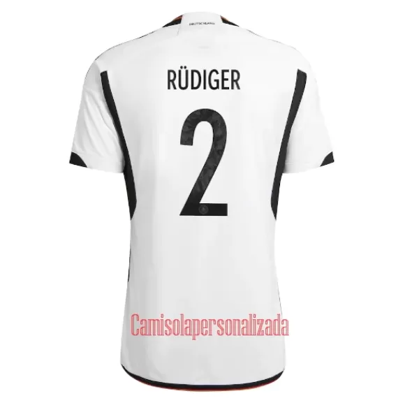 Camisolas Alemanha Antonio Rudiger 2 Equipamento Principal Mundial 2022