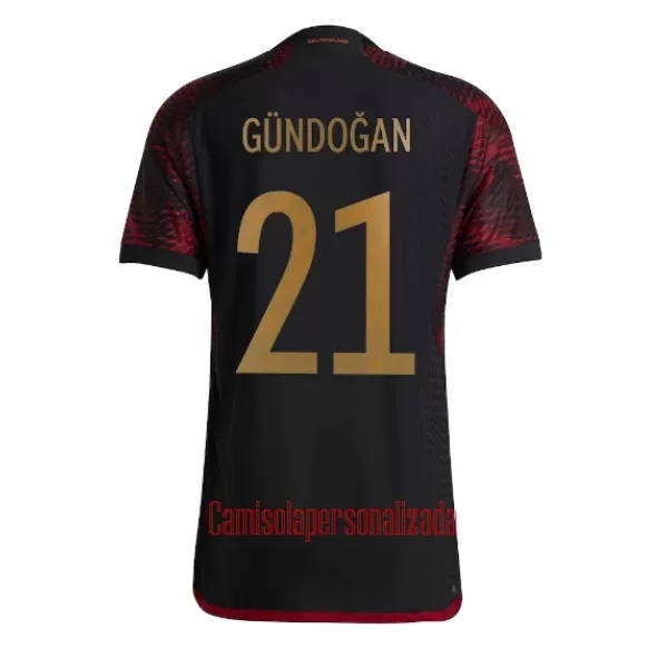 Camisolas Alemanha Ilkay Gündogan 21 Equipamento Alternativo Mundial 2022