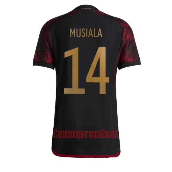 Camisolas Alemanha Jamal Musiala 14 Equipamento Alternativo Mundial 2022