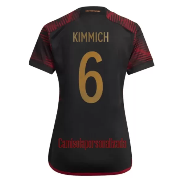 Camisolas Alemanha Joshua Kimmich 6 Mulher Equipamento Alternativo Mundial 2022