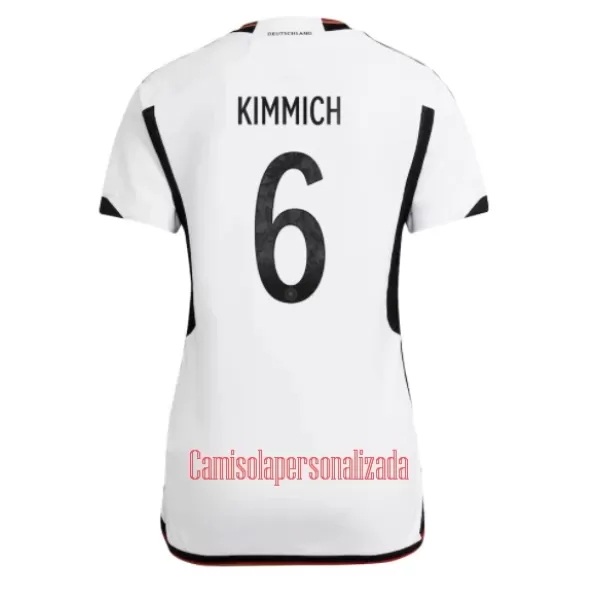 Camisolas Alemanha Joshua Kimmich 6 Mulher Equipamento Principal Mundial 2022