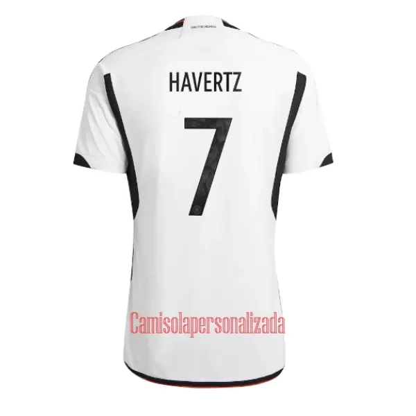 Camisolas Alemanha Kai Havertz 7 Equipamento Principal Mundial 2022