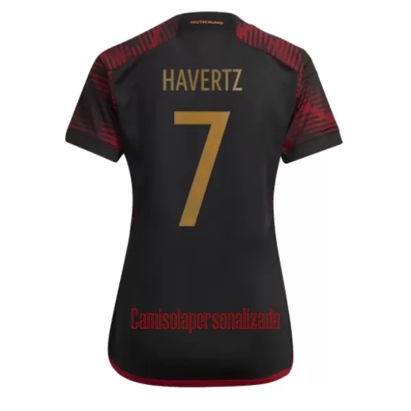 Camisolas Alemanha Kai Havertz 7 Mulher Equipamento Alternativo Mundial 2022