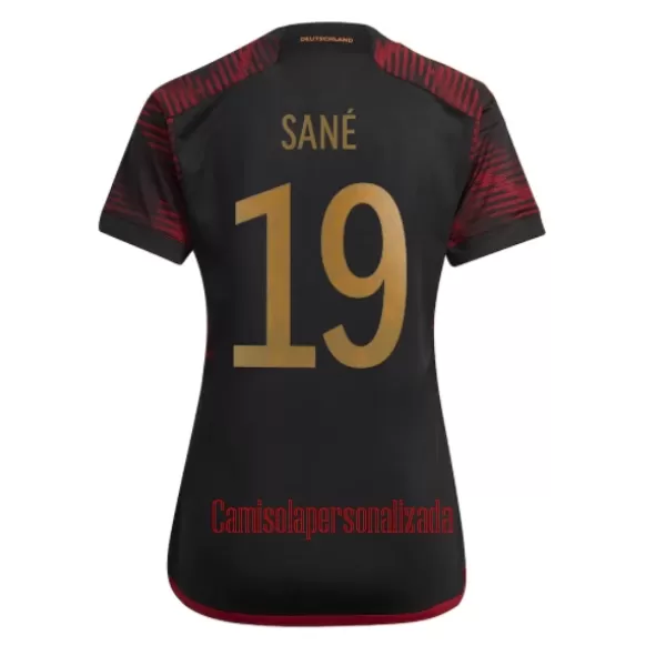 Camisolas Alemanha Leroy Leroy Sané 19 Mulher Equipamento Alternativo Mundial 2022