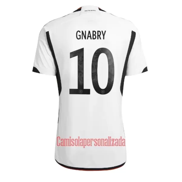 Camisolas Alemanha Serge Gnabry 10 Equipamento Principal Mundial 2022