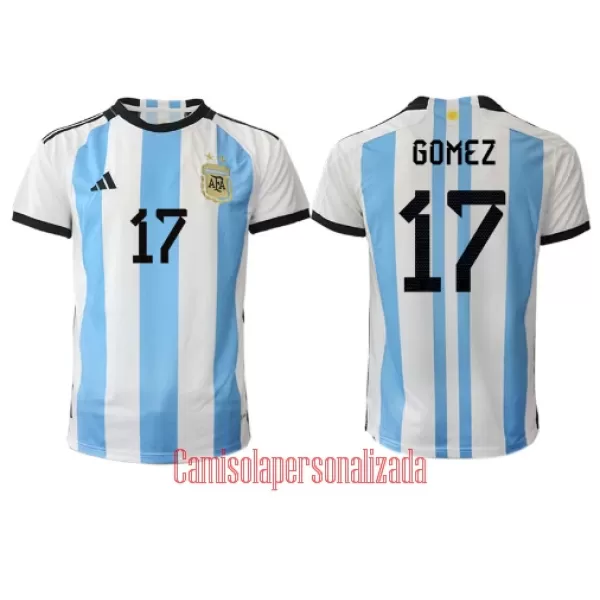 Camisolas Argentina Alejandro Gomez 17 Equipamento Principal Mundial 2022