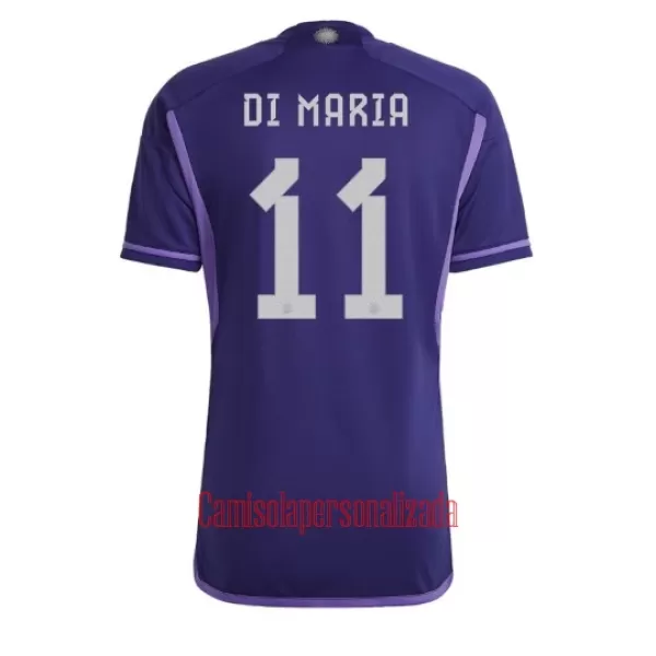 Camisolas Argentina Angel Ángel Di María 11 Equipamento Alternativo Mundial 2022