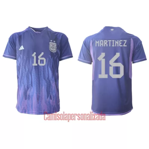 Camisolas Argentina Lisandro Martinez 16 Equipamento Alternativo Mundial 2022