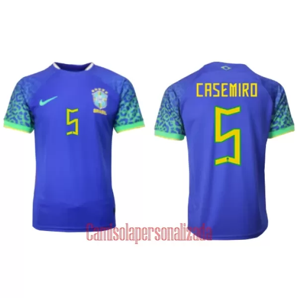 Camisolas Brasil Casemiro 5 Equipamento Alternativo Mundial 2022