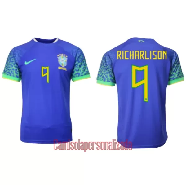 Camisolas Brasil Richarlison de Andrade 9 Equipamento Alternativo Mundial 2022