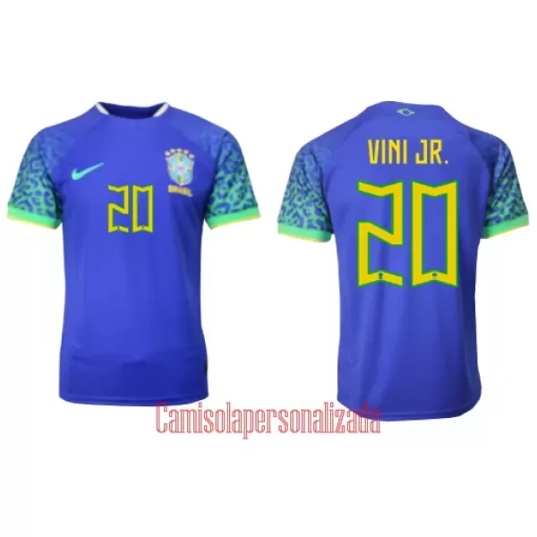 Camisolas Brasil Vinicius Junior 20 Equipamento Alternativo Mundial 2022