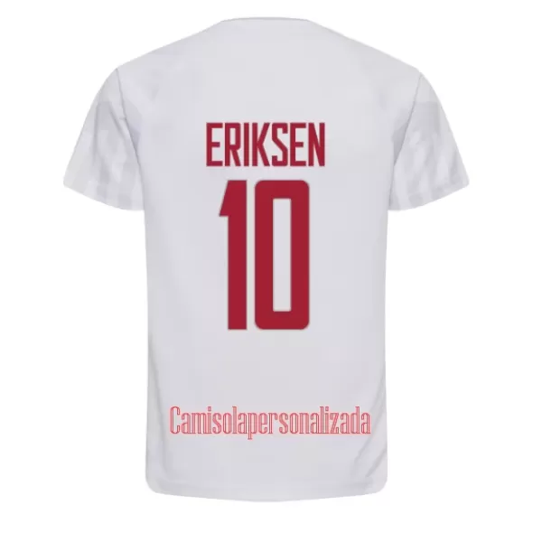 Camisolas Dinamarca Christian Eriksen 10 Equipamento Alternativo Mundial 2022