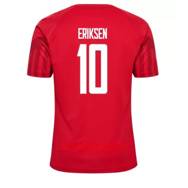 Camisolas Dinamarca Christian Eriksen 10 Equipamento Principal Mundial 2022