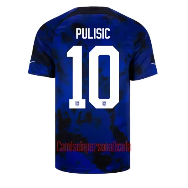 Camisolas Estados Unidos Christian Pulišić 10 Equipamento Alternativo Mundial 2022