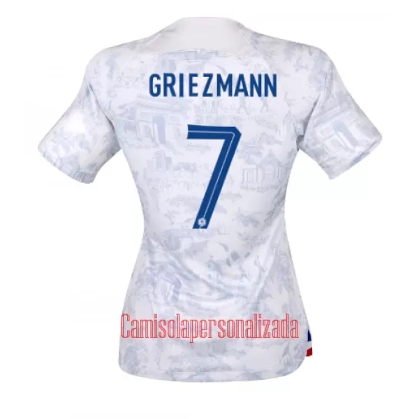 Camisolas França Antoine Griezmann 7 Mulher Equipamento Alternativo Mundial 2022