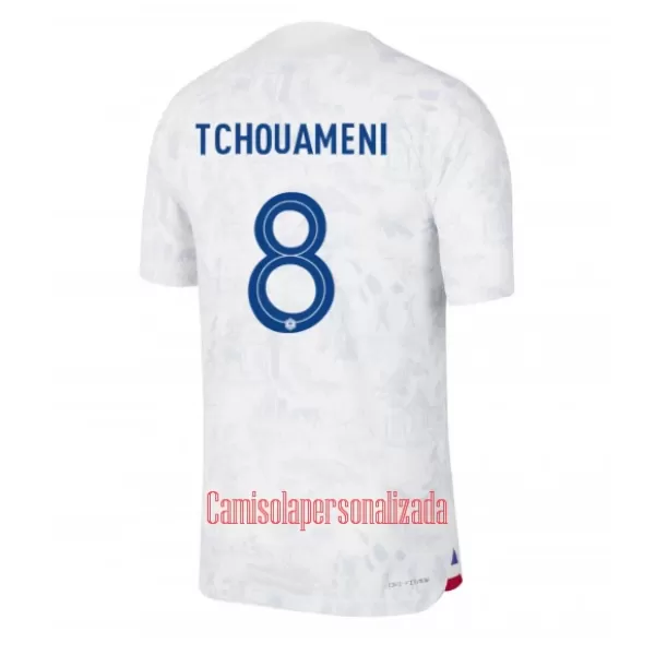 Camisolas França Aurélien Tchouaméni 8 Equipamento Alternativo Mundial 2022