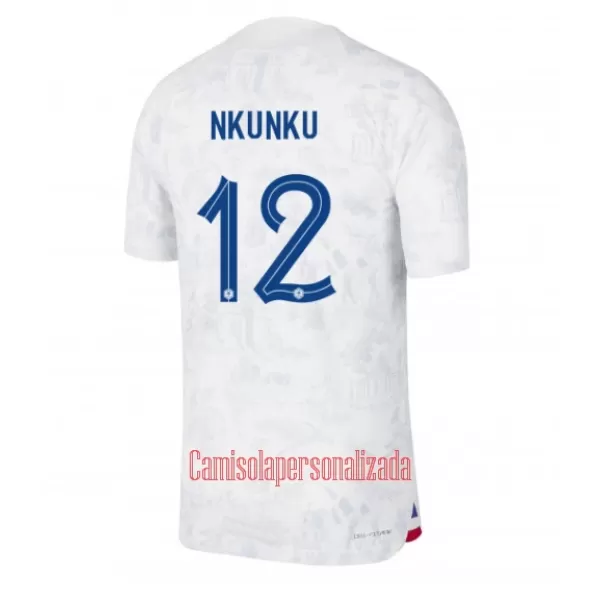 Camisolas França Christopher Nkunku 12 Equipamento Alternativo Mundial 2022