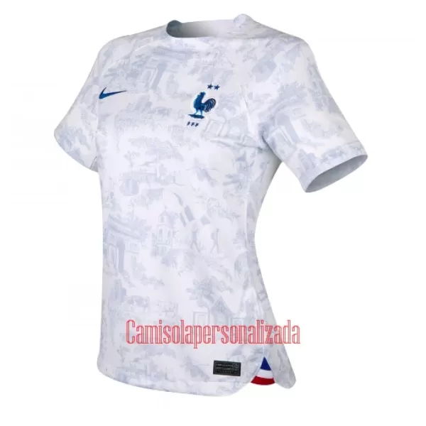 Camisolas França Mulher Equipamento Alternativo Mundial 2022