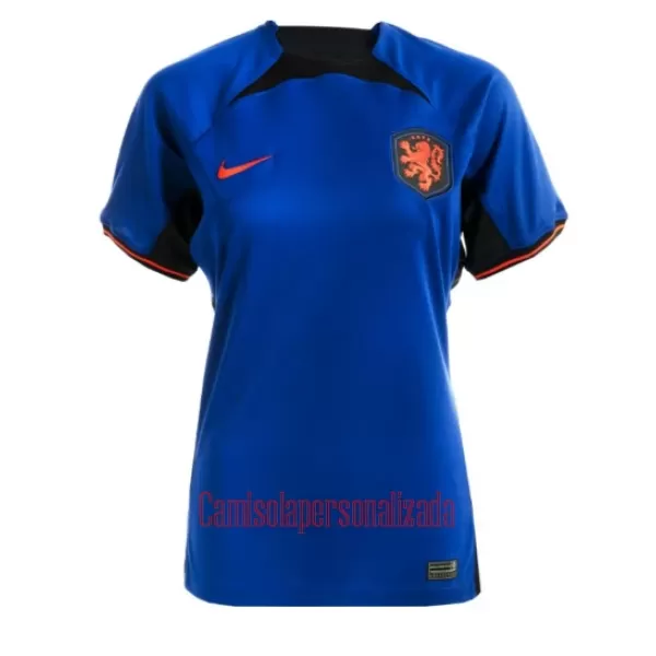 Camisolas Holanda Mulher Equipamento Alternativo Mundial 2022