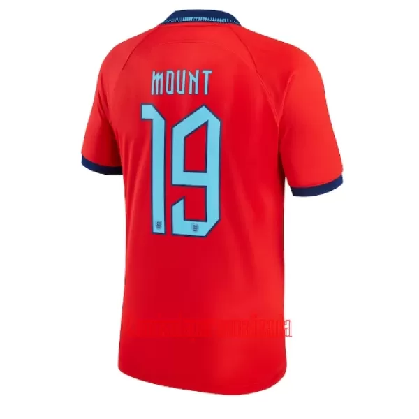 Camisolas Inglaterra Mason Mount 19 Equipamento Alternativo Mundial 2022