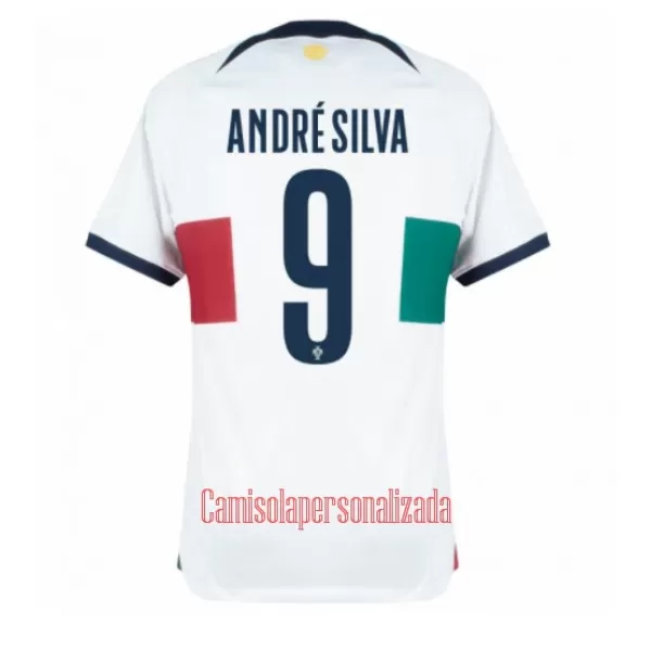 Camisolas Portugal Andre Silva 9 Equipamento Alternativo Mundial 2022